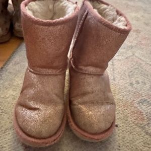 Pink sparkle Ugg boot